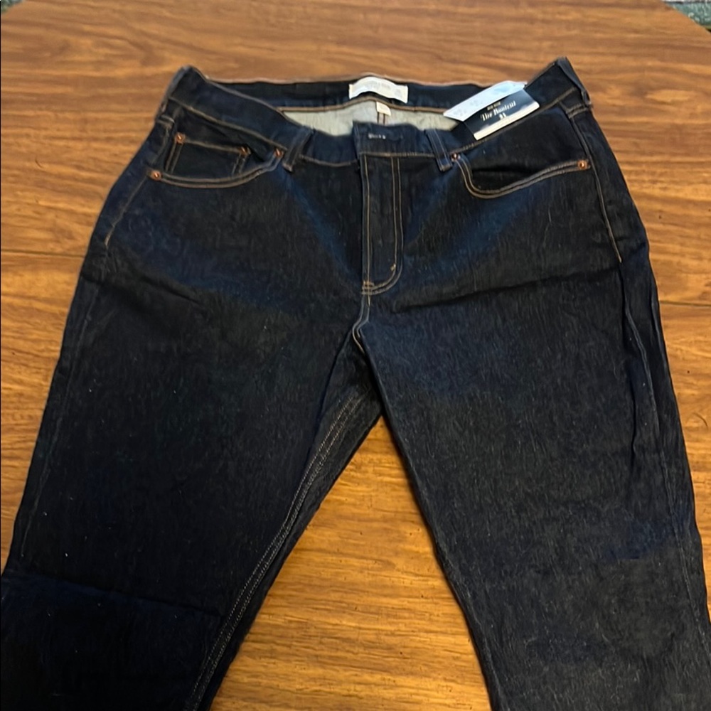 NWT Abercrombie & Fitch Curve Love Blue Boot Cut Mid Rise 31S